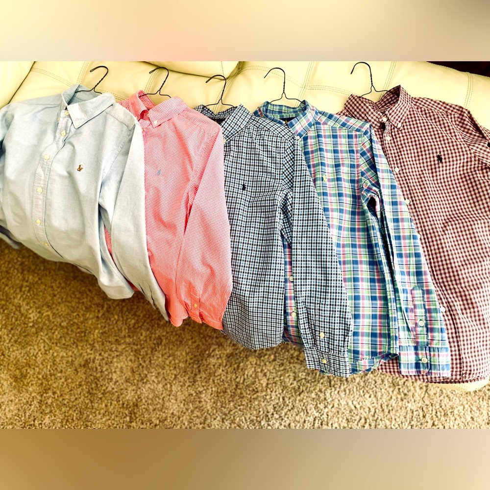 Polo by Ralph Lauren BOYS size L (14-16) shirts (Bundle of 5)